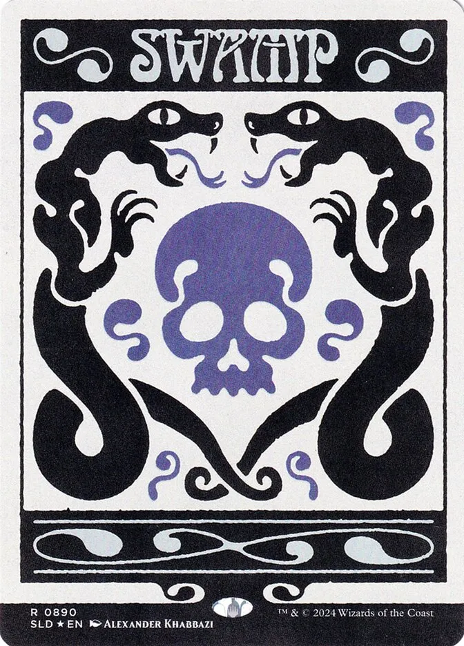 2019 Secret Lair Drop Swamp #890 rare card image