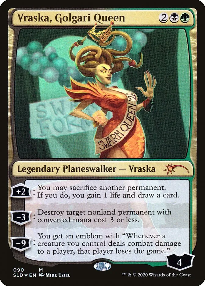 2019 Secret Lair Drop Vraska, Golgari Queen mythic #90 mythic card image