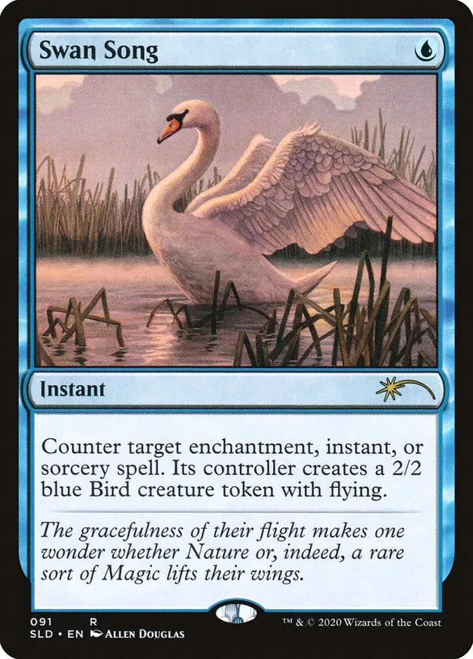 2019 Secret Lair Drop Swan Song rare #91 rare card image