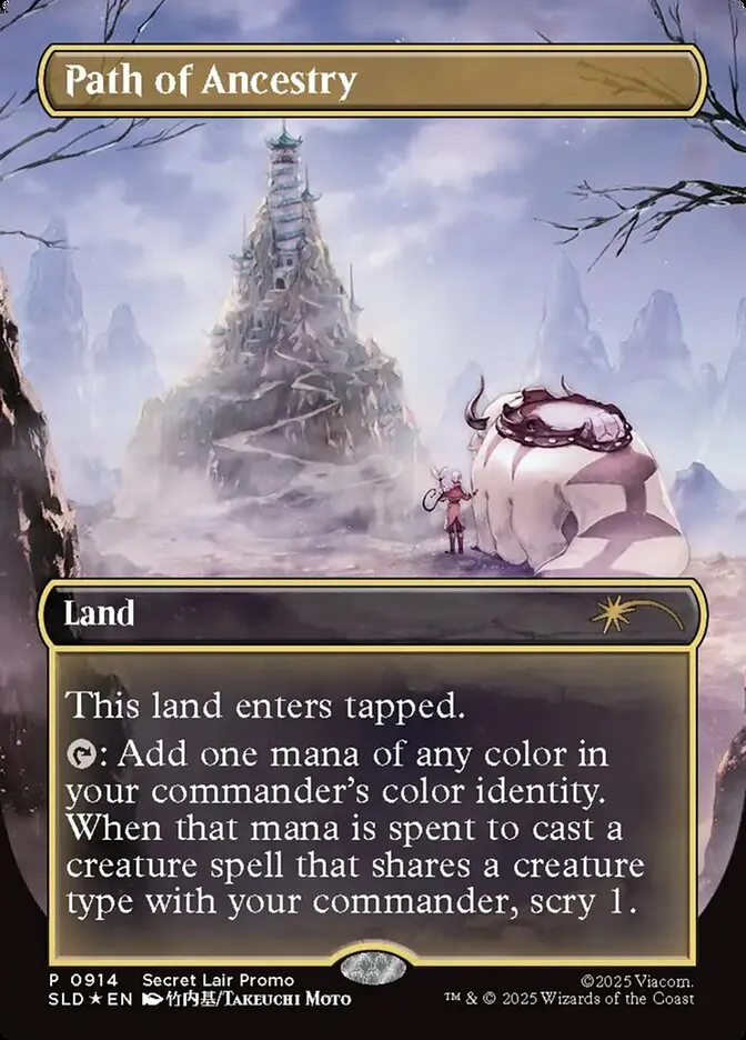 2019 Secret Lair Drop Path of Ancestry [Rainbow Foil] rare #914 rare card image