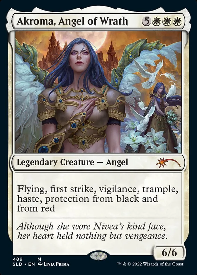 2019 Secret Lair Drop Akroma, Angel of Wrath #489 mythic card image