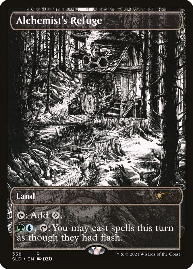2019 Secret Lair Drop Alchemist's Refuge #358 rare card image