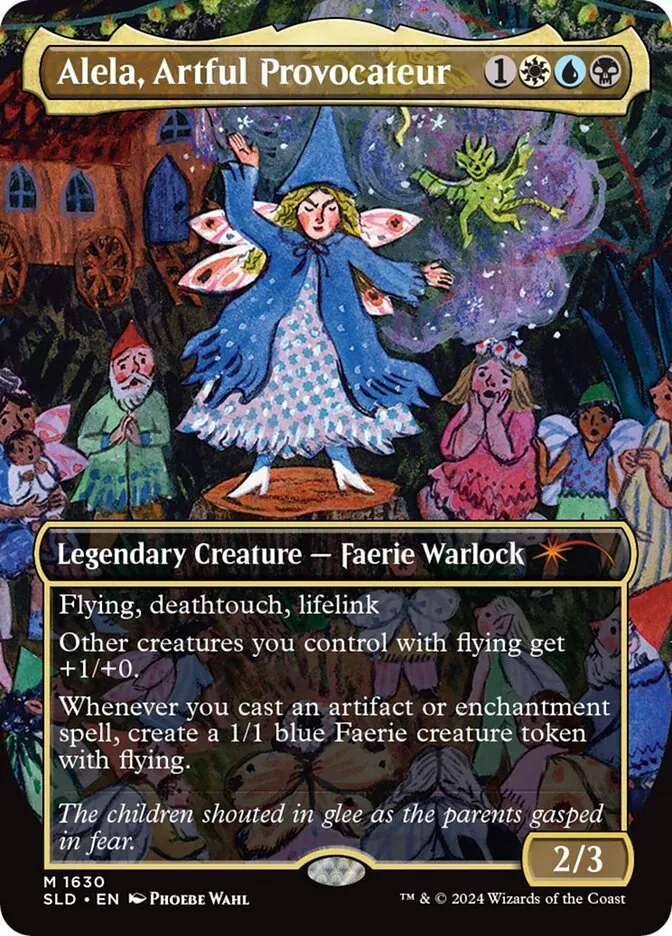 2019 Secret Lair Drop Alela, Artful Provocateur #1630 mythic card image