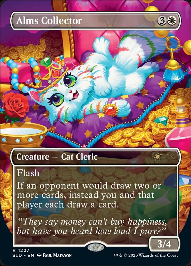 2019 Secret Lair Drop Alms Collector #1227 rare card image