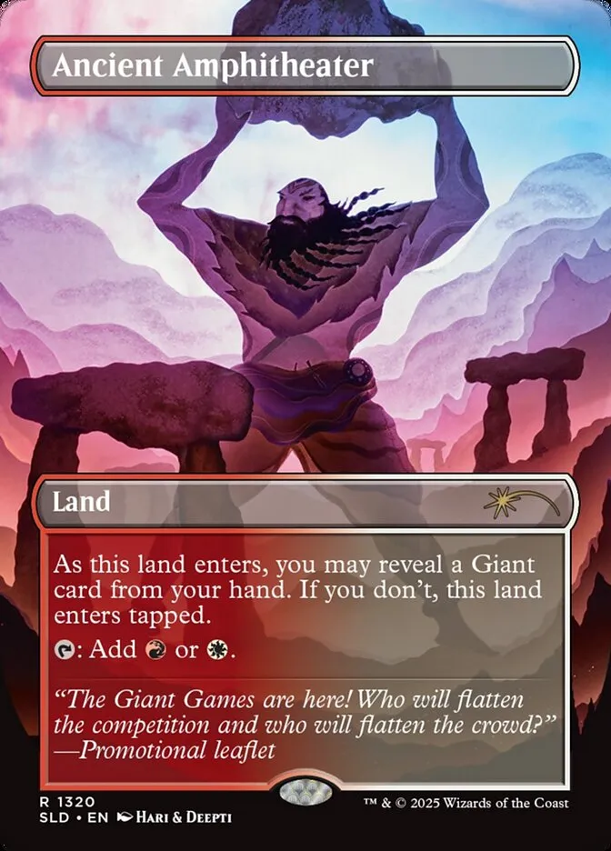 2019 Secret Lair Drop Ancient Amphitheater #1320 rare card image
