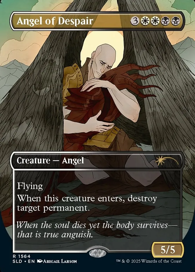 2019 Secret Lair Drop Angel of Despair #1564 rare card image