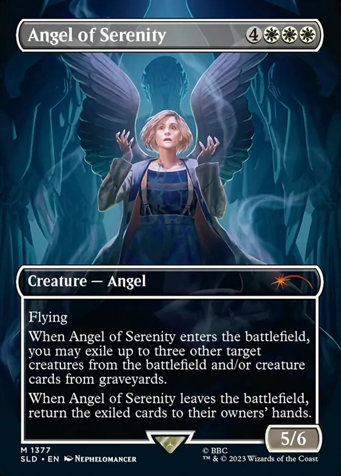 2019 Secret Lair Drop Angel of Serenity [Foil] mythic #1377 mythic card image
