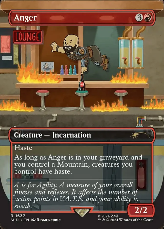 2019 Secret Lair Drop Anger #1637 rare card image