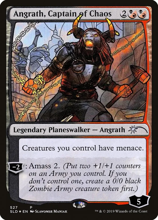 2019 Secret Lair Drop Angrath, Captain of Chaos uncommon #527 uncommon card image