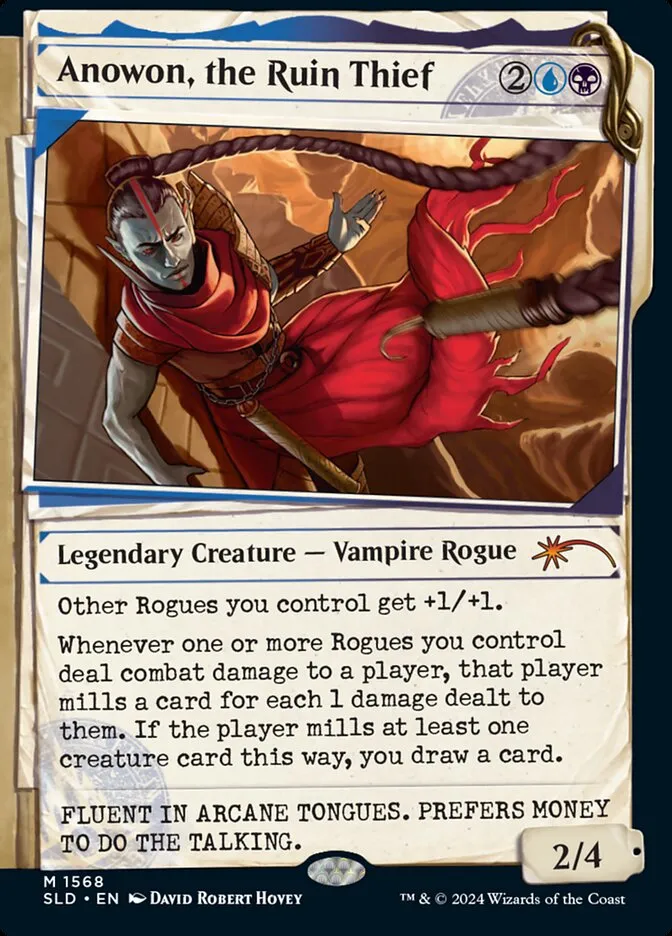 2019 Secret Lair Drop Anowon, the Ruin Thief #1568 mythic card image