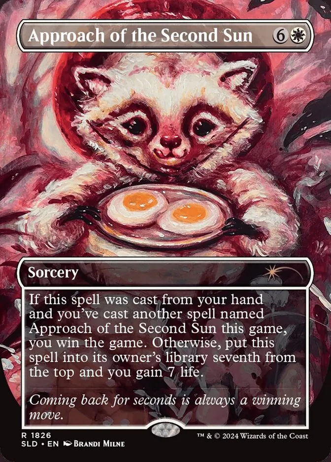 2019 Secret Lair Drop Approach of the Second Sun #1826 rare card image