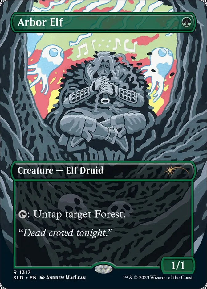 2019 Secret Lair Drop Arbor Elf #1317 rare card image