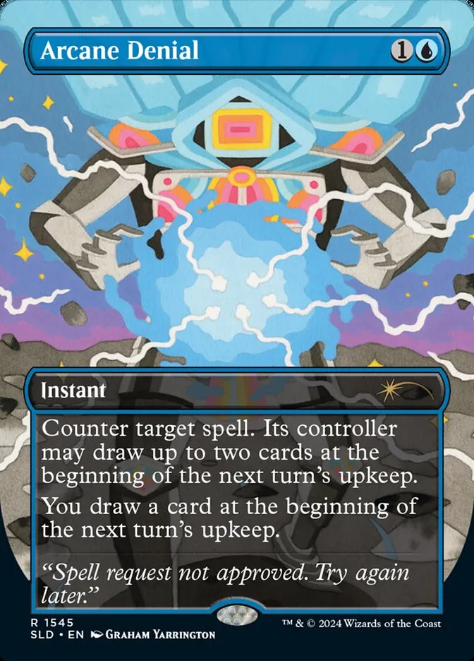 2019 Secret Lair Drop Arcane Denial #1545 rare card image
