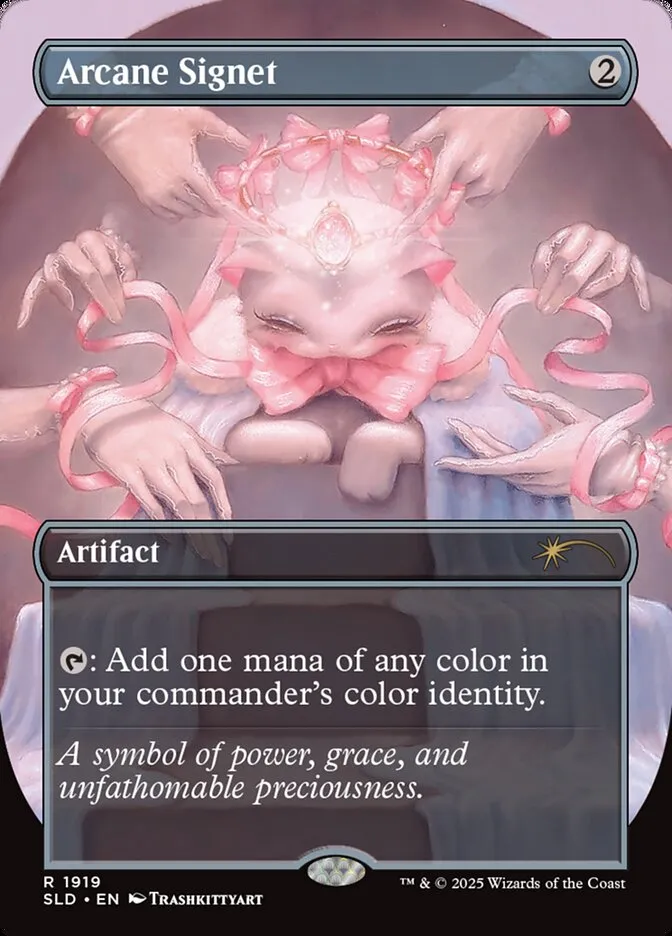 2019 Secret Lair Drop Arcane Signet #1919 rare card image