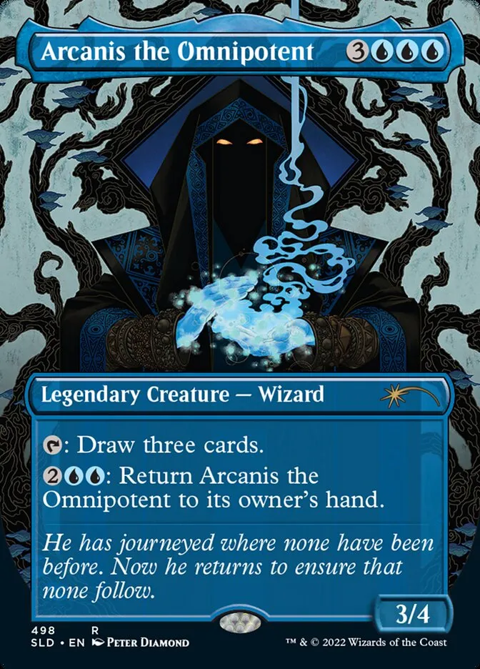 2019 Secret Lair Drop Arcanis the Omnipotent #498 rare card image
