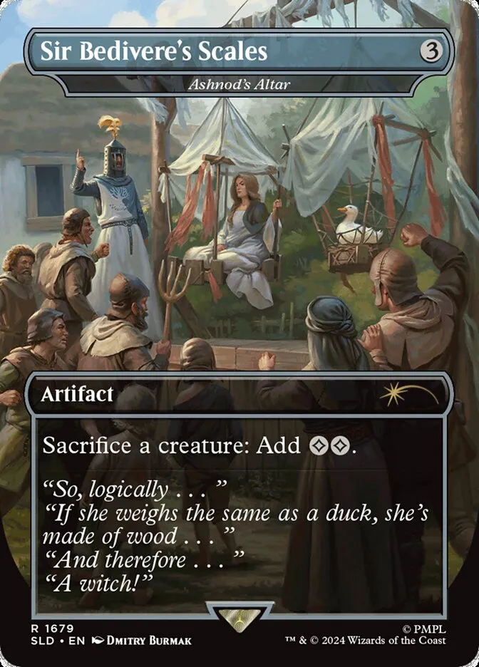 2019 Secret Lair Drop Ashnod's Altar [Extended Art Foil] rare #1679 rare card image