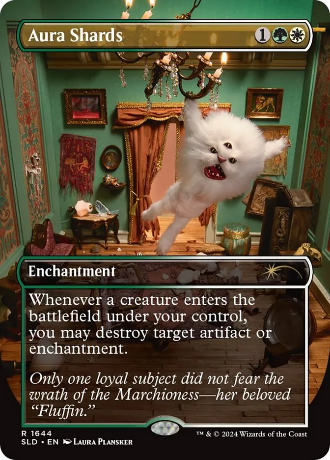 2019 Secret Lair Drop Aura Shards #1644 rare card image