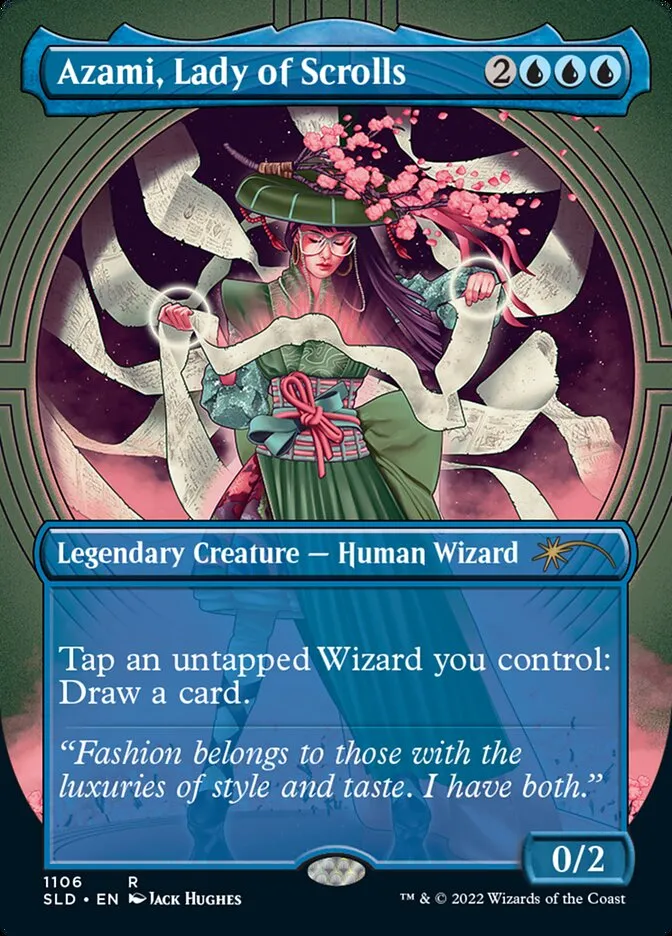 2019 Secret Lair Drop Azami, Lady of Scrolls #1106 rare card image
