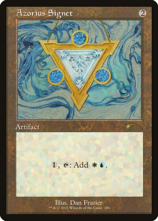 2019 Secret Lair Drop Azorius Signet #286 rare card image