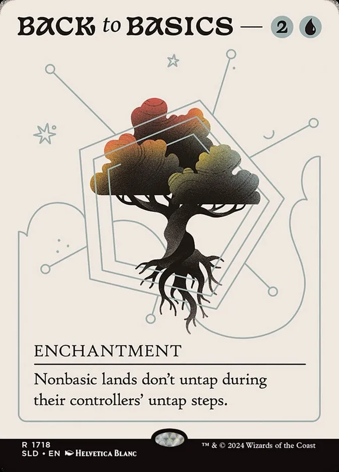 2019 Secret Lair Drop Back to Basics #1718 rare card image