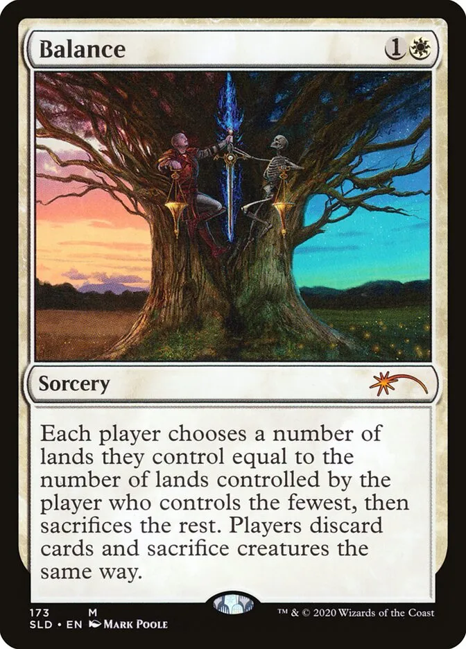 2019 Secret Lair Drop Balance [FOIL] mythic #173 mythic card image