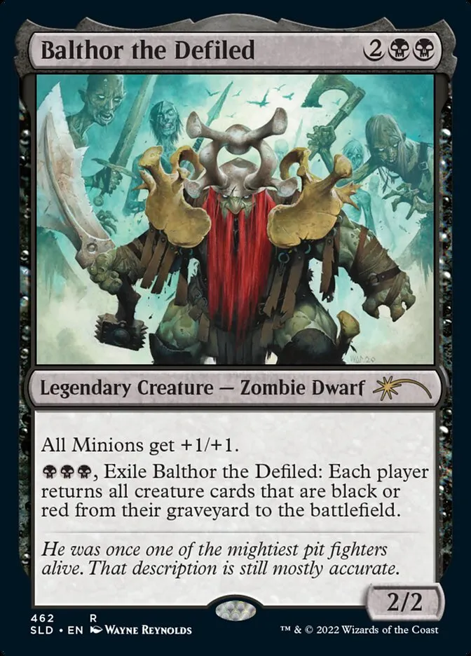 2019 Secret Lair Drop Balthor the Defiled #462 rare card image