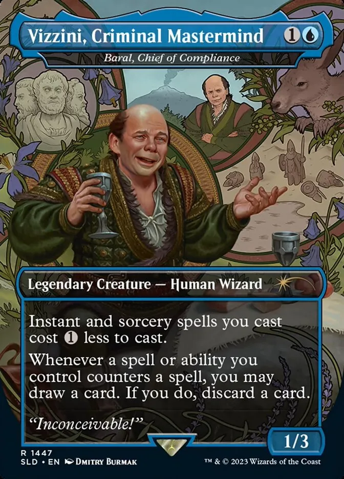 2019 Secret Lair Drop Baral, Chief of Compliance #1447 rare card image
