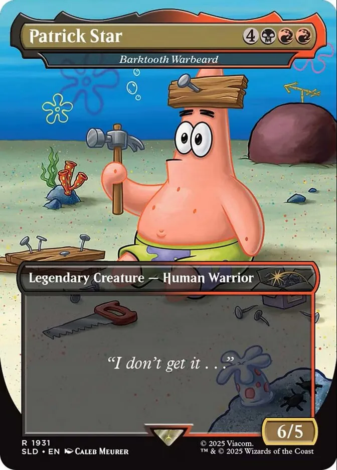 2019 Secret Lair Drop Barktooth Warbeard #1931 rare card image
