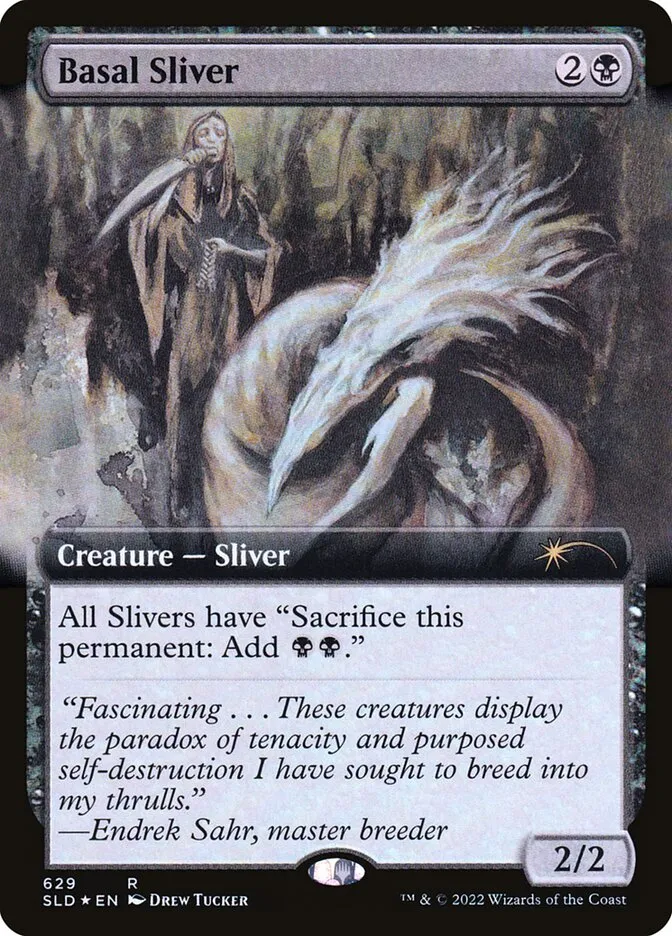2019 Secret Lair Drop Basal Sliver #629 rare card image
