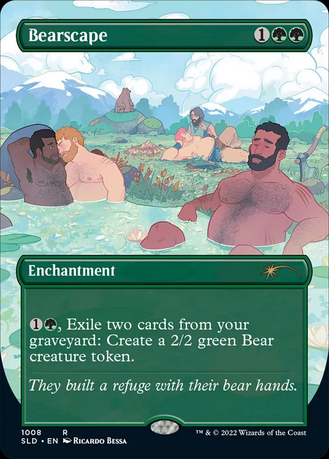 2019 Secret Lair Drop Bearscape [Foil] rare #1008 rare card image