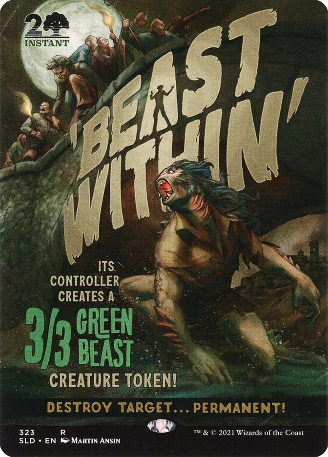 2019 Secret Lair Drop Beast Within [Foil] rare #323 rare card image