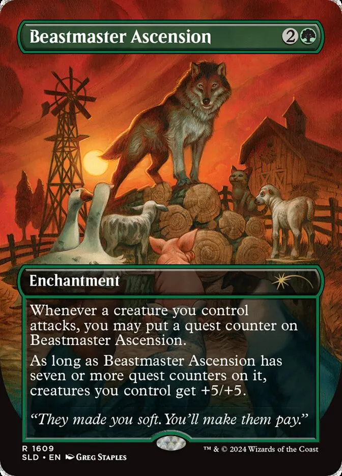 2019 Secret Lair Drop Beastmaster Ascension #1609 rare card image