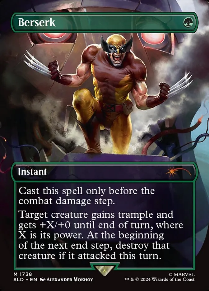 2019 Secret Lair Drop Berserk #1738 mythic card image
