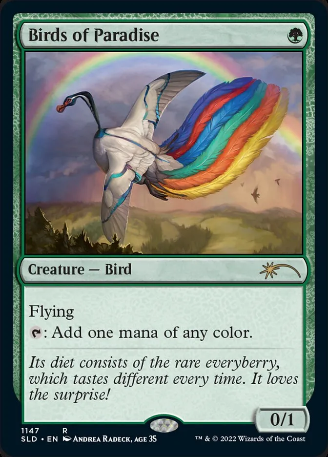 2019 Secret Lair Drop Birds of Paradise #1147 rare card image