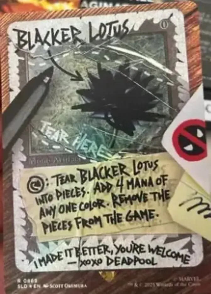 2019 Secret Lair Drop Blacker Lotus rare #869 rare card image