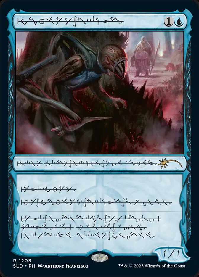 2019 Secret Lair Drop Blighted Agent #1203 rare card image