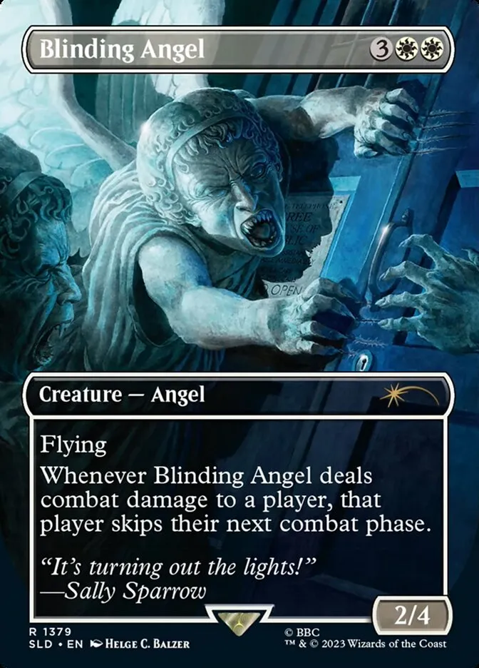 2019 Secret Lair Drop Blinding Angel #1379 rare card image