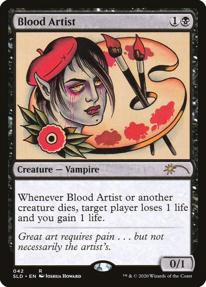 2019 Secret Lair Drop Blood Artist rare #42 rare card image