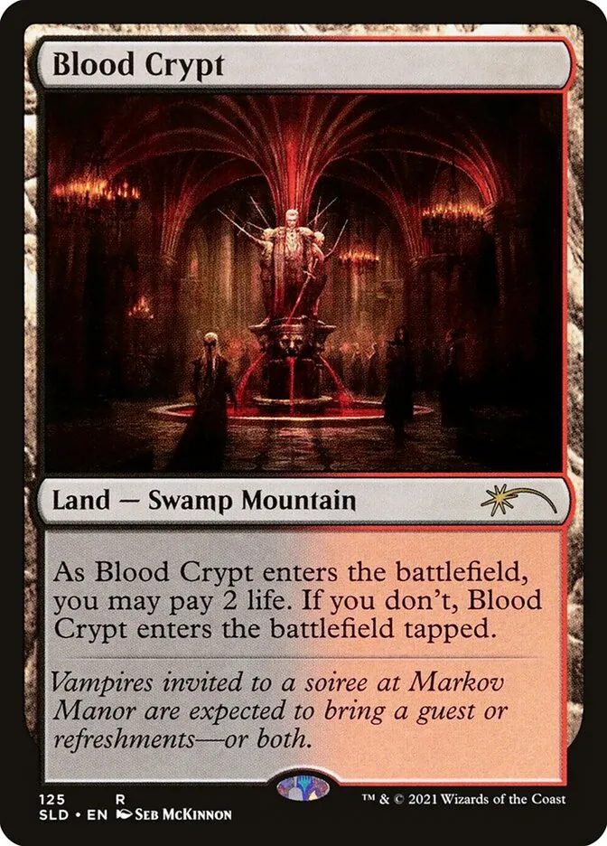 2019 Secret Lair Drop Blood Crypt #125 rare card image