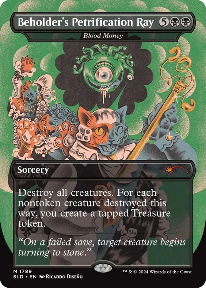 2019 Secret Lair Drop Blood Money #1789 mythic card image
