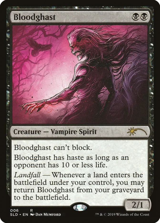 2019 Secret Lair Drop Bloodghast rare #6 rare card image
