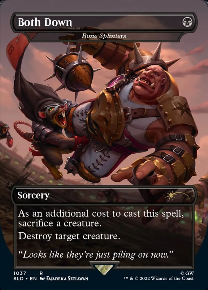 2019 Secret Lair Drop Bone Splinters #1037 rare card image