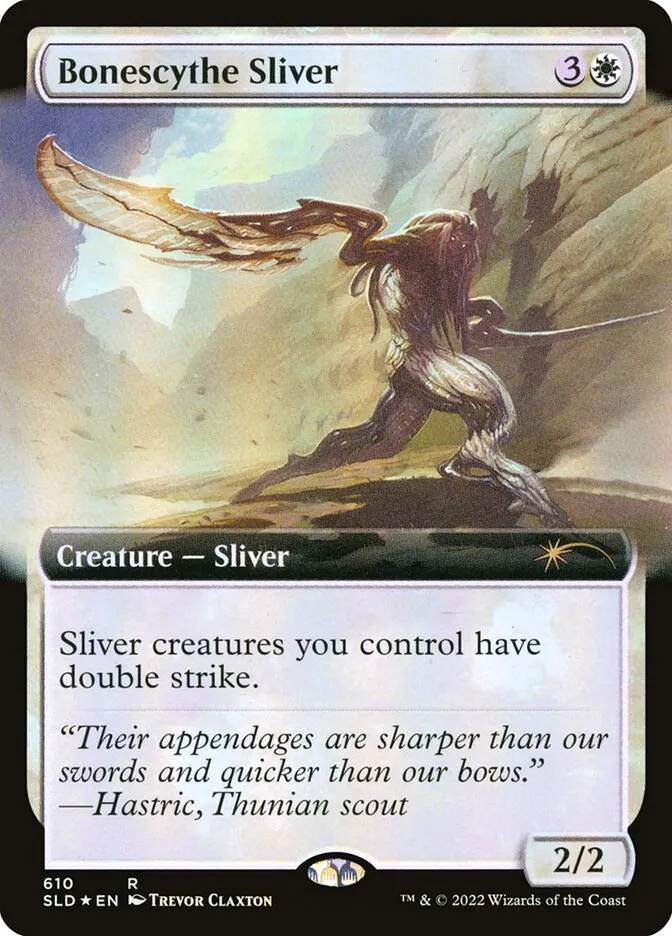 2019 Secret Lair Drop Bonescythe Sliver #610 rare card image