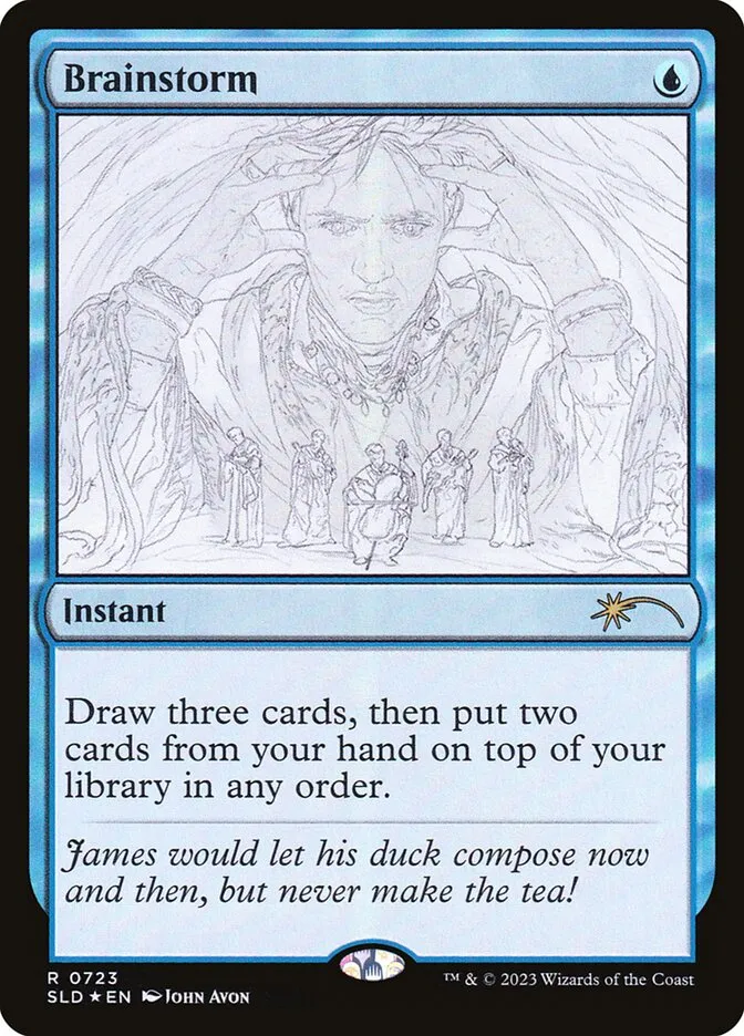 2019 Secret Lair Drop Brainstorm #723 rare card image