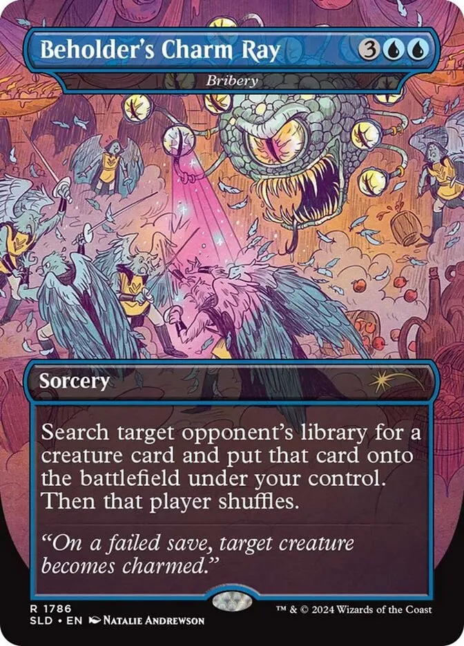 2019 Secret Lair Drop Bribery #1786 rare card image