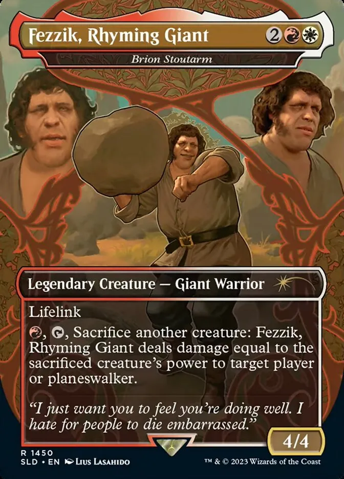 2019 Secret Lair Drop Brion Stoutarm #1450 rare card image