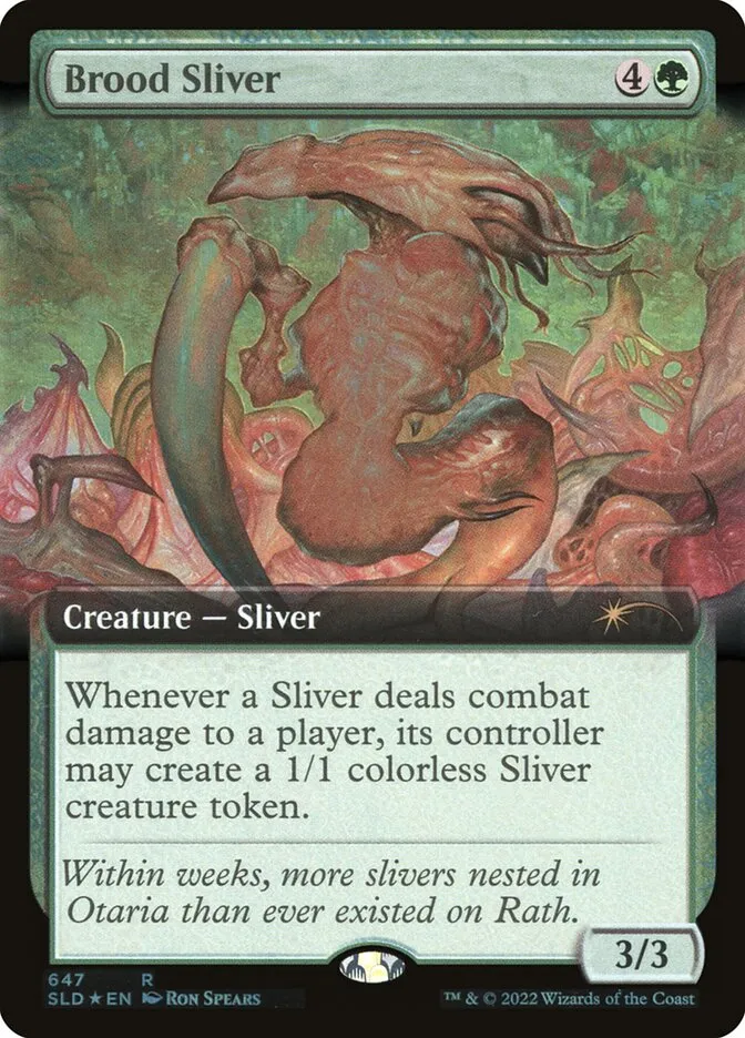 2019 Secret Lair Drop Brood Sliver #647 rare card image