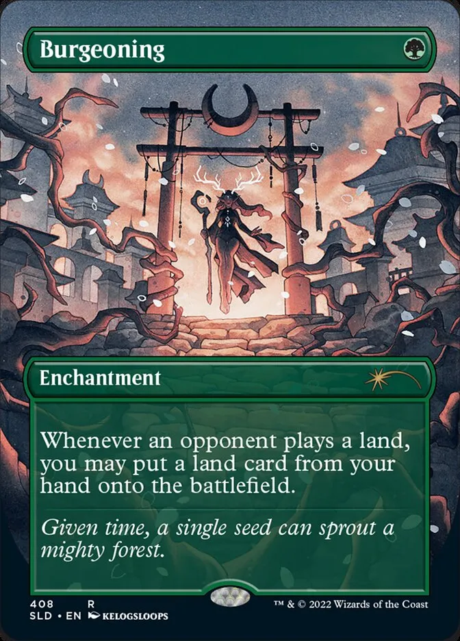 2019 Secret Lair Drop Burgeoning #408 rare card image