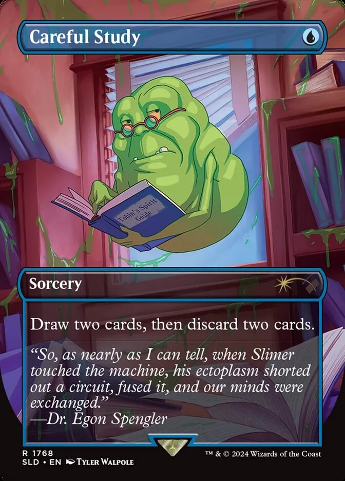 2019 Secret Lair Drop Careful Study #1768 rare card image