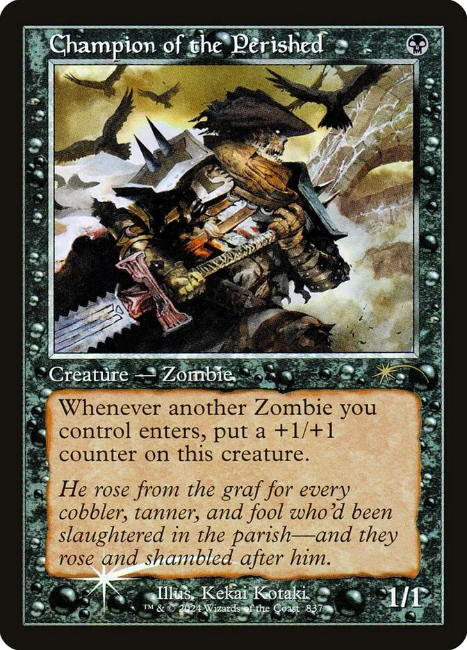 2019 Secret Lair Drop Champion of the Perished #837 rare card image